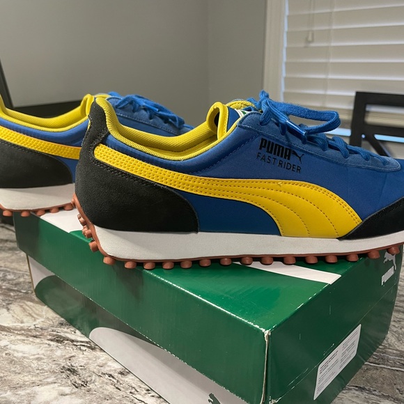 Other - Puma Fast Rider Sneakers - Blue and Yellow